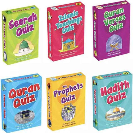 Goodword Islamic Quiz Cards : Facts & Trivia for Curious Minds (Pack of 6 Box)