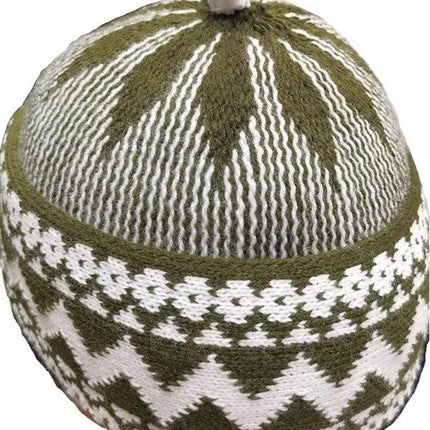 Turkish Warm, Comfortable, Woolen Stylish Kufi/ Muslim Winter Prayer Hat- Soft & Premium Fabric, Luxury Design - Al-Huda Global Limited