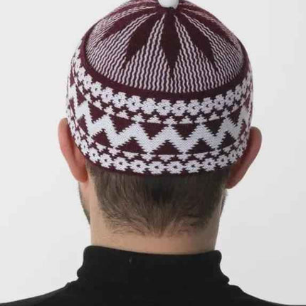 Turkish Warm, Comfortable, Woolen Stylish Kufi/ Muslim Winter Prayer Hat- Soft & Premium Fabric, Luxury Design
