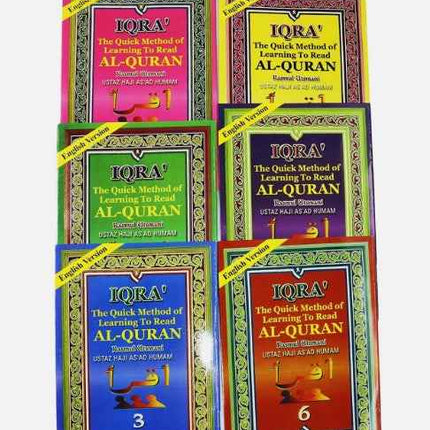 IQRA The Quick Method of Learning To Read Al-Quran (6 Books Set) - Paperback
