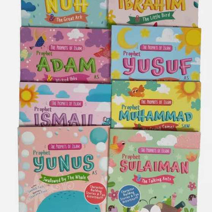 The Prophets of Islam Series- 8 Books Set (Stories & Fun Activities)