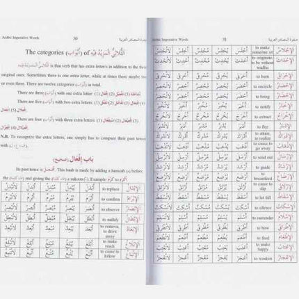 Safwat al Masadir with English Translation (Cream of Arabic Imperative Words)- Paperback- Alimiyyah Book