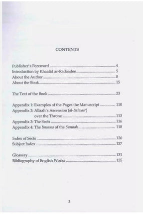 Explanation of The Creed (Aqeeda) by Imam al-Barbahaaree - Al-Huda Global Limited