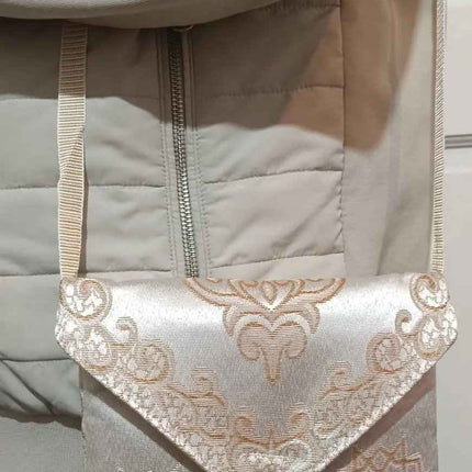 Premium Travel Prayer Mat with Portable Belt- Best Fabric & Luxury Design