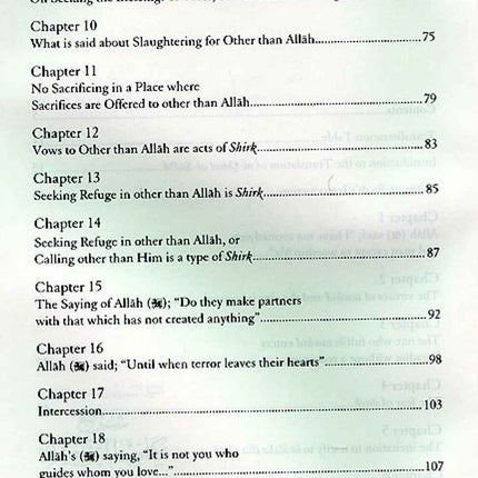 An Explanation of Muhammad ibn Abd al-Wahhab's Kitab Al-Tawhid