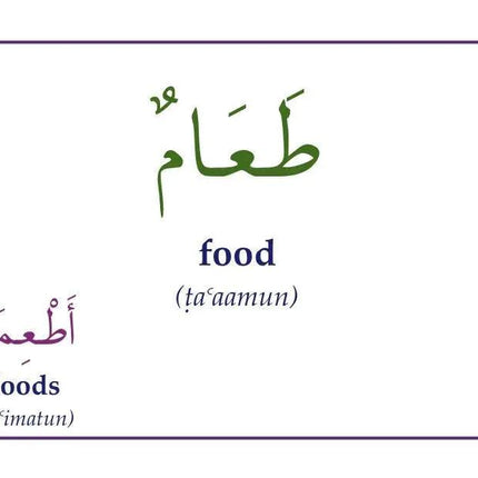 Gateway To Arabic Flashcards Set Four (4)- Food & Drink Vocabulary - Al-Huda Global Limited