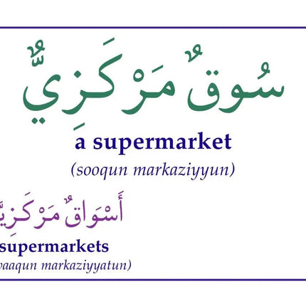 Gateway to Arabic Flashcards Set Six 6: Shops and places vocabulary - Al-Huda Global Limited