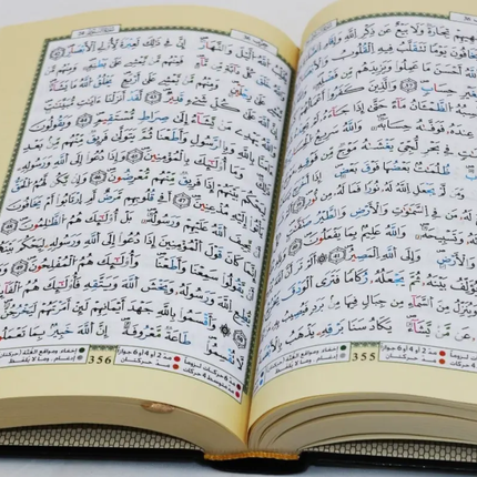 Riwayah Qaloon - Mushaf Tajweed Colour Coded Quran in Qaloon Reading (Hardback- 14x20cm) - Al-Huda Global Limited