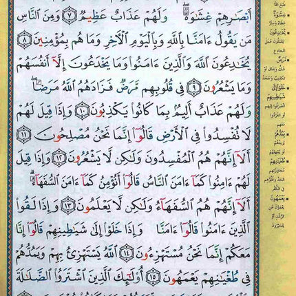 30 Seperate Juz Tajweed Quran in Leather Case A4 (17x24cm)- مصحف التجويد ٣٠ جزء