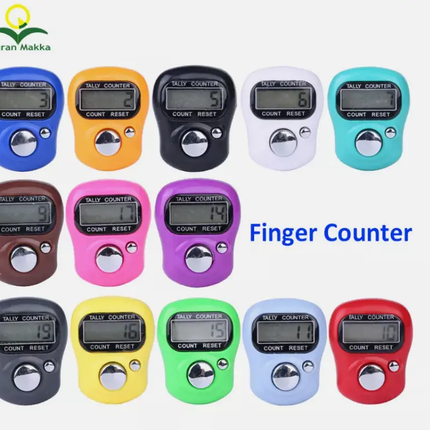Electronic Digital Tasbeeh- Tasbih Counter Finger Ring-Tasbih Tally Counter - Timer Beads for Muslim's Prayer - Al-Huda Global Limited