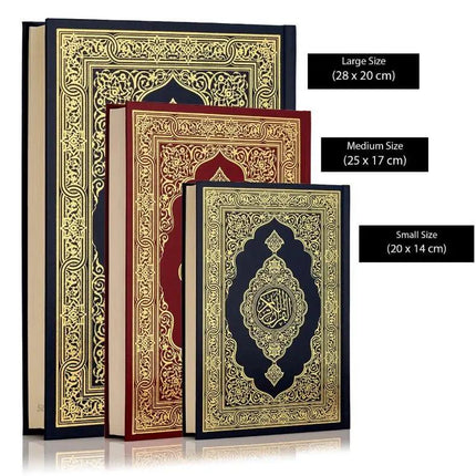 3 Sizes Bundle Madinah Print Uthmani Script Quran: SPECIAL - Al-Huda Global Limited