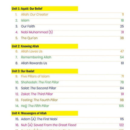 Level 1- Islamic Studies: Weekend Learning (Age 5-7)