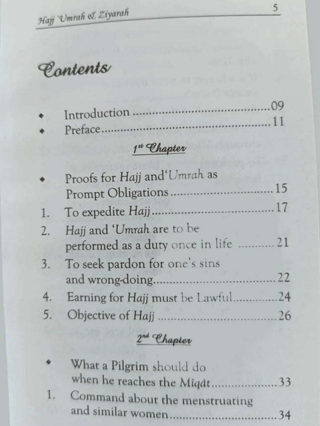 Hajj, Umrah and Ziyarah-English (Pocket Size)- 8x12cm - Al-Huda Global Limited
