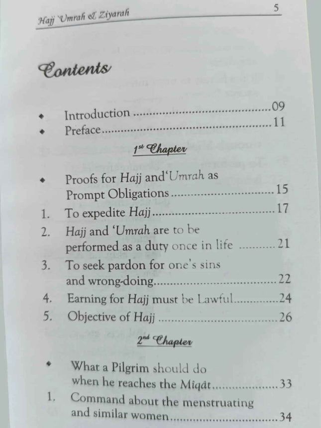 Hajj, Umrah and Ziyarah-English (Pocket Size)- 8x12cm