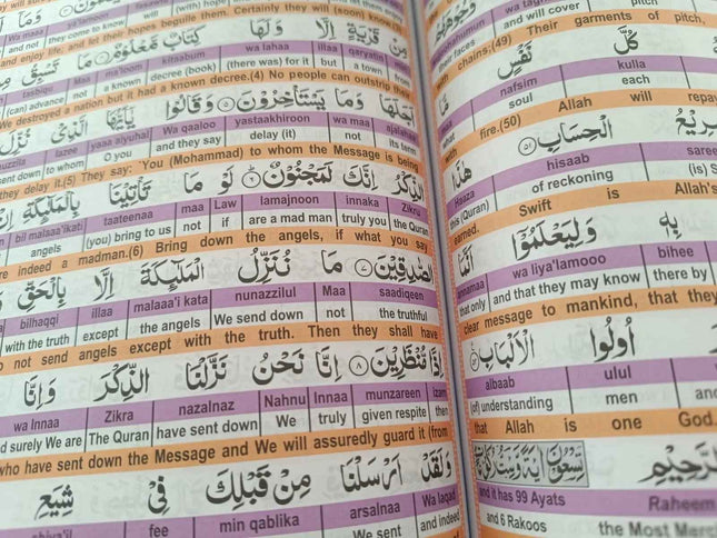 Easy Quran with Word-by-Word English Translation and Transliteration- Full 30 Juz Quran