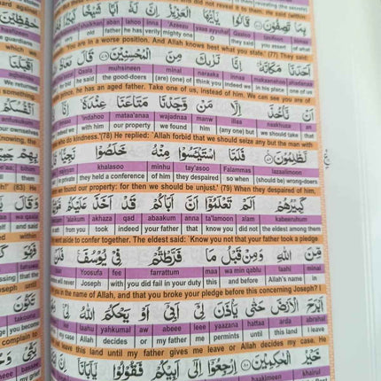 Easy Quran with Word-by-Word English Translation and Transliteration- Full 30 Juz Quran