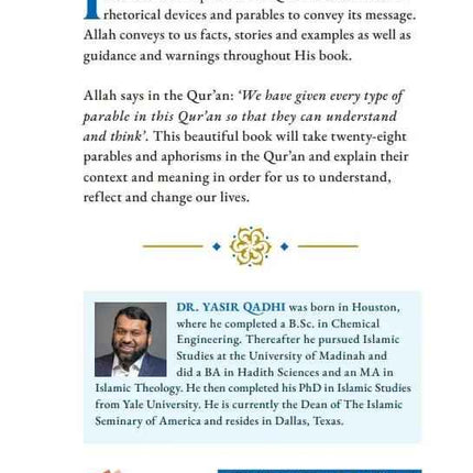 The Parables of the Qur'an by Yasir Qadhi