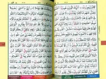 Tajweed Quran Colour Coded, Indo-Pak-Persian script (13x17cm) - Al-Huda Global Limited
