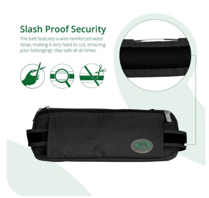 Hajj Safe Bag - Hajj & Umrah Anti-Theft Waist Bag- (Wire Reinforced) Ihram Belt