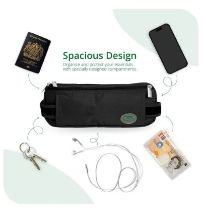 Hajj Safe Bag - Hajj & Umrah Anti-Theft Waist Bag- (Wire Reinforced) Ihram Belt
