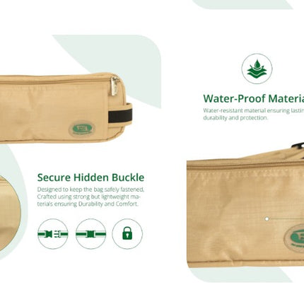 Hajj Safe Bag - Hajj & Umrah Anti-Theft Waist Bag- (Wire Reinforced) Ihram Belt