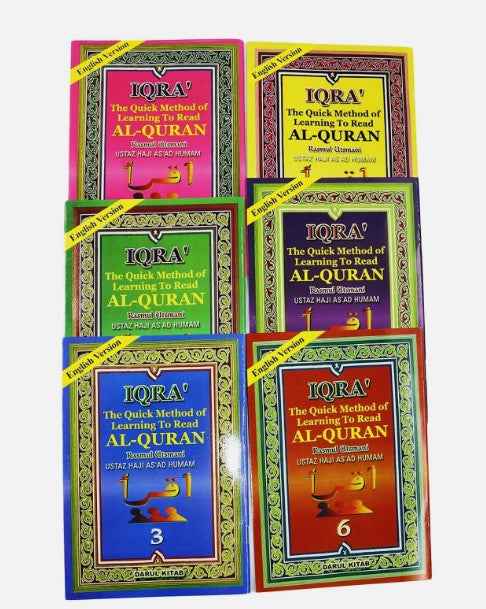 IQRA The Quick Method of Learning To Read Al-Quran (6 Books Set) - Paperback