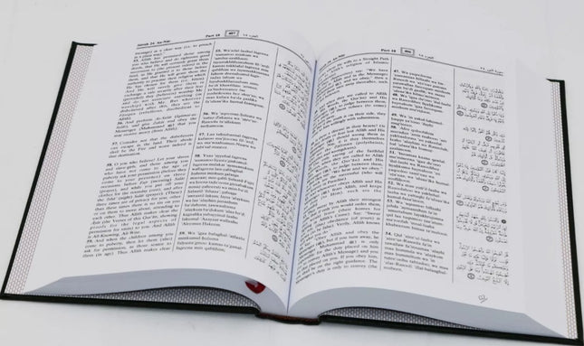 The Noble Quran Arabic with English Translation & Transliteration in Roman Script-  (17x24cm)- Darussalam