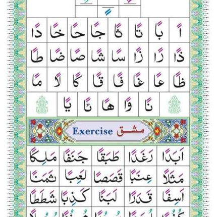 Ahsanul Qawaid – Colour Coded (Arabic English)-  Plastic Lamination on Inside Pages