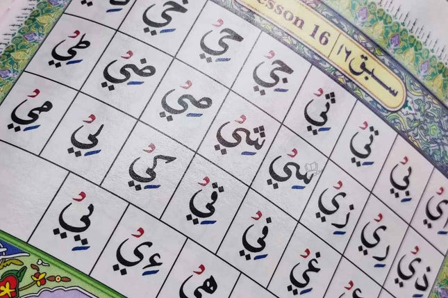 Ahsanul Qawaid – Colour Coded (Arabic English)-  Plastic Lamination on Inside Pages