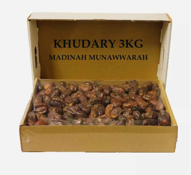 100% Natural Premium Quality Dates KHUDARY (3kg Box)- Madinah Munawwarah