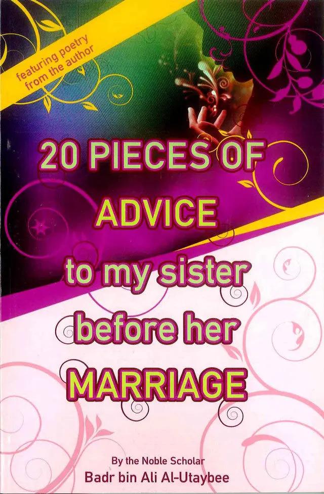20 Pieces Of Advice To My Sister Before Her Marriage - Al-Huda Global Limited