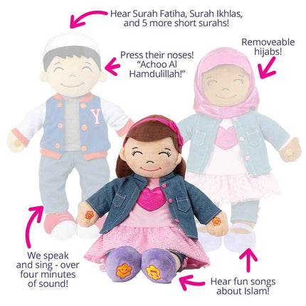 Aamina- English/Arabic Speaking Doll- Islamic Eid/Birthday Toys Gift for Baby
