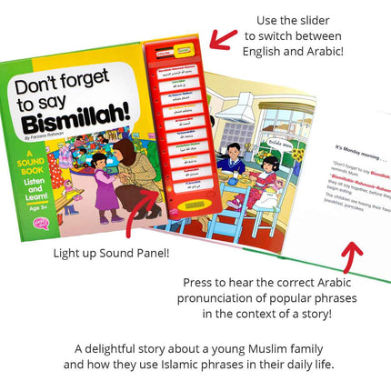 Don’t Forget to Say Bismillah- Story Sound Book- Desi Doll