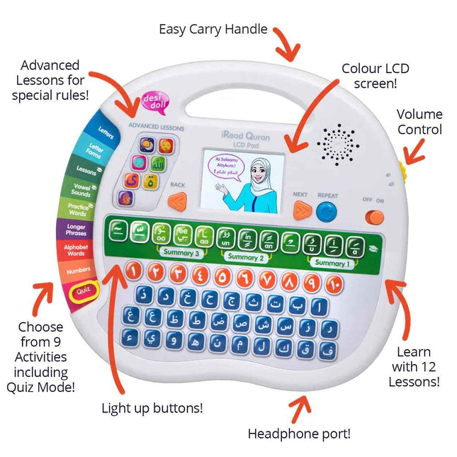 iRead Quran LCD Pad- Interactive Quran Learning LCD Pad for Children