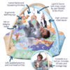 Arabic Alphabet 5-in-1 Activity Gym & Playmat- Interactive Islamic Game for Baby