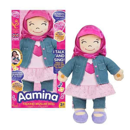 Aamina- English/Arabic Speaking Doll- Islamic Eid/Birthday Toys Gift for Baby