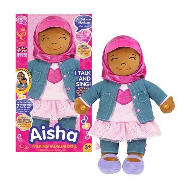 Aisha English/Arabic Speaking Doll- Islamic Eid/Birthday Gift for Children