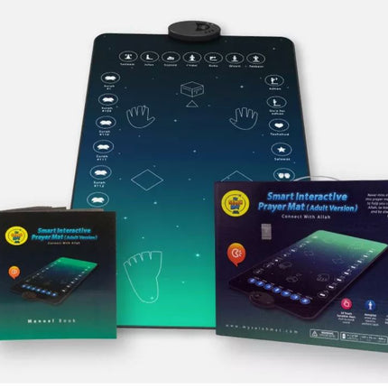 Smart Interactive Adult/Revert Prayer Mat- Salah/Prayer Learning Guide for Adult/Converted (Ages 7+)