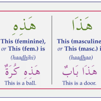 Gateway To Arabic Flashcards Set Two (2)- Vocabulary for School and Classroom