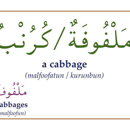 Gateway To Arabic Flashcards Set Three (3)- (Fruit and Vegetable Vocabulary)