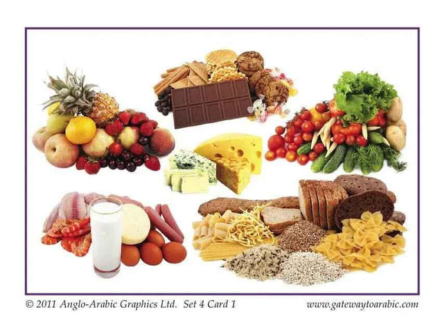 Gateway To Arabic Flashcards Set Four (4)- Food & Drink Vocabulary - Al-Huda Global Limited