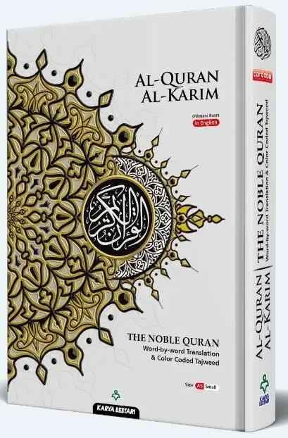 Maqdis Quran A4 Large Word-by-Word Translation Tajweed Colour Coded White