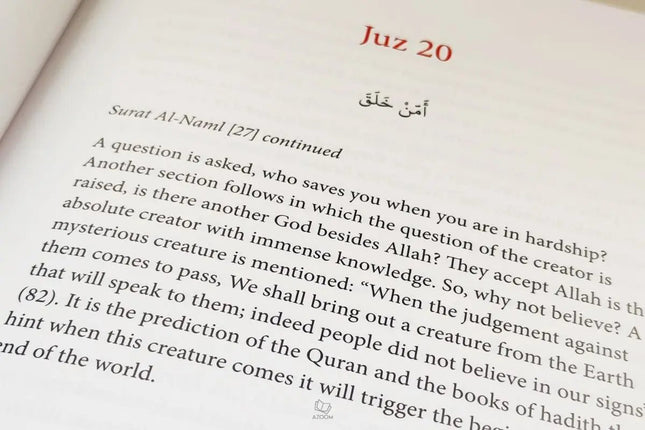 The Majestic Quran – A Summary of the 30 Chapters - Al-Huda Global Limited