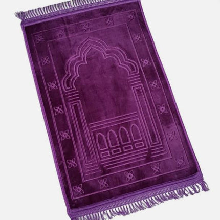 Premium Quality Extra Large Padded Velvet Prayer Mats (Non-Slip)- (80x120cm)