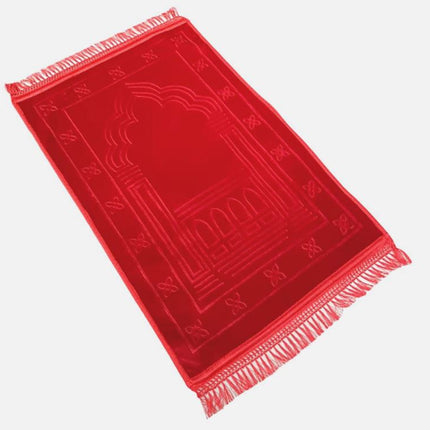 Premium Quality Extra Large Padded Velvet Prayer Mats (Non-Slip)- (80x120cm)