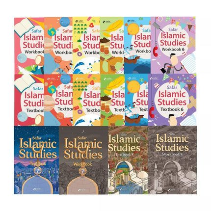 Safar Publications Islamic Studies Curriculum (Full Set of 16 Books)-Al-Huda Global Limited 