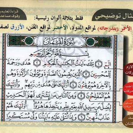 Tajweed Quran 30 Parts LANDSCAPE in Leather Case (17x24cm)