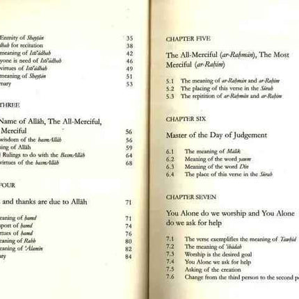 The Spiritual Cure: An explanation of Surah al-Fatihah