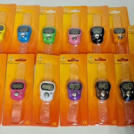 Electronic Digital Tasbeeh- Tasbih Counter Finger Ring-Tasbih Tally Counter - Timer Beads for Muslim's Prayer