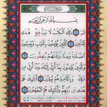 30 Seperate Juz Tajweed Quran in Leather Case A4 (17x24cm)- مصحف التجويد ٣٠ جزء